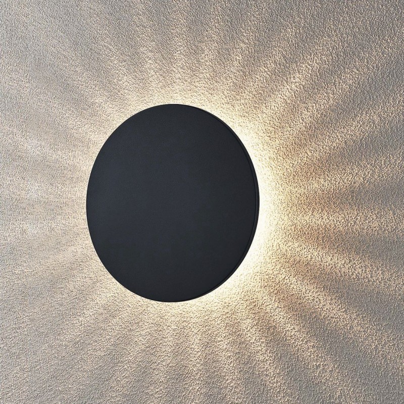 - Belly - Circle Anthracite LED Wall Lamp Trio-240660142 - Belly - Circle Anthracite LED Wall Lamp