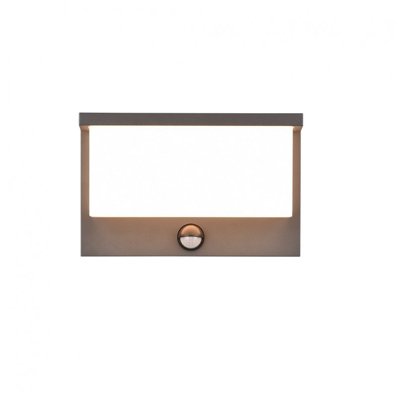 - Nestos - Anthracite LED Wall Lamp with Sensor IP 54 Trio-240969142 - Nestos - Anthracite LED Wall Lamp with Sensor IP 54