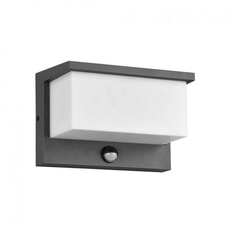 - Nestos - Anthracite LED Wall Lamp with Sensor IP 54 Trio-240969142 - Nestos - Anthracite LED Wall Lamp with Sensor IP 54
