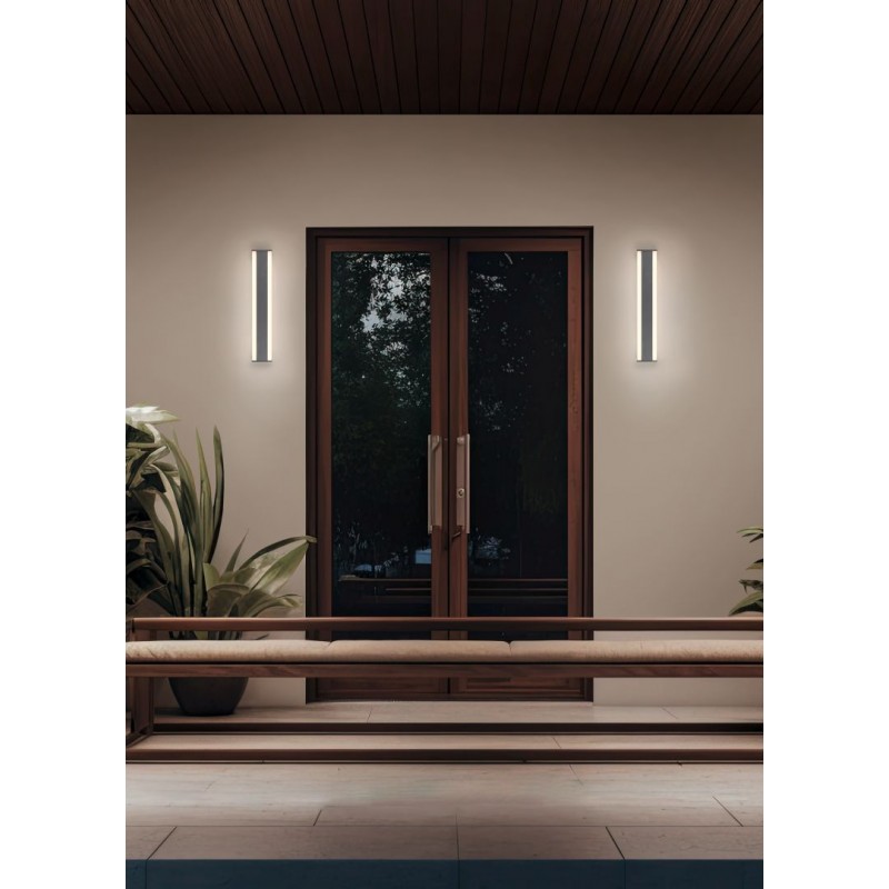 Trio-246360242 - Dawson - Anthracite CCT Wall Lamp IP54
