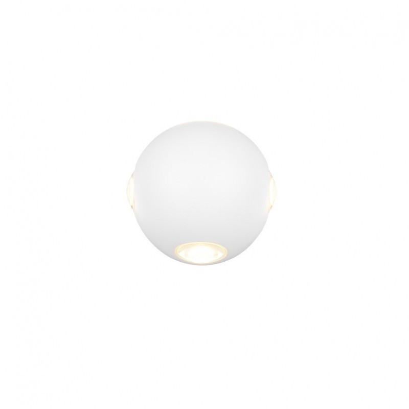 - Avisio - Matt White 4 Light LED Wall Lamp Trio-246760431 - Avisio - Matt White 4 Light LED Wall Lamp