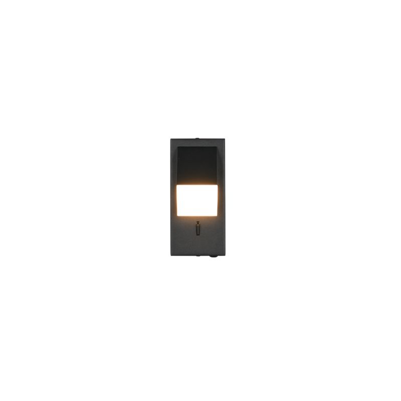 Trio-248570132 - Raglan - Matt Black Rotatable LED Wall Lamp