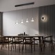 - Celeste - Black LED Wall Lamp with Smoked Glass Trio-254910132 - Celeste - Black LED Wall Lamp with Smoked Glass