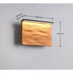 Kalea - Black LED Wall Lamp with Natural Wood