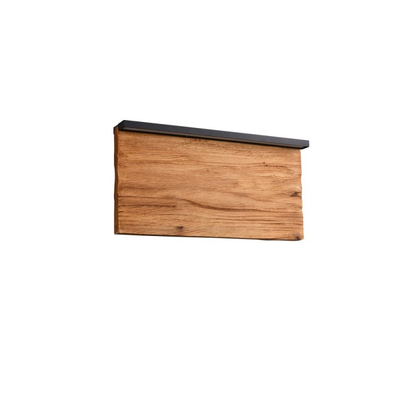 Trio-255519130 - Kalea - Black LED Wall Lamp with Natural Wood