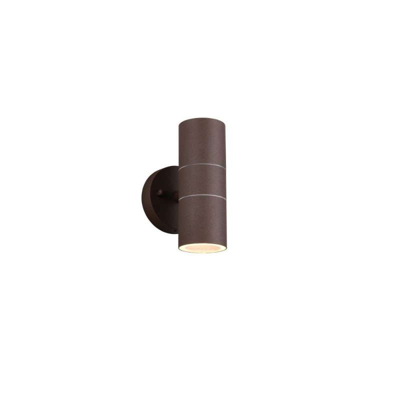 Trio-260260224 - Turia - Rust Up & Down Wall Lamp IP44