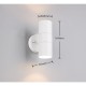 Trio-260260231 - Turia - Matt White Up & Down Wall Lamp IP44