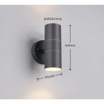 Turia - Anthracite Up & Down Wall Lamp IP44