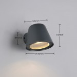 Beni - Anthracite Wall Lamp IP44