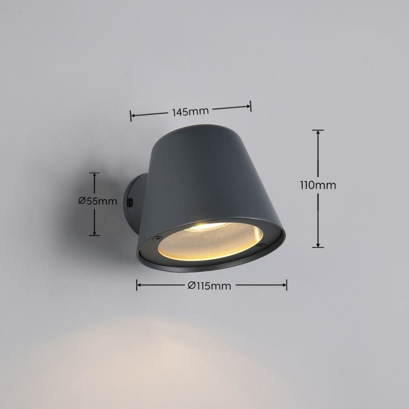 Trio-260360142 - Beni - Anthracite Wall Lamp IP44