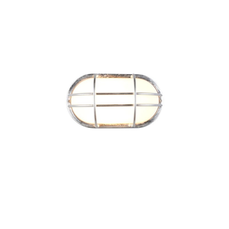 Trio-260560186 - Tumen - Silver Brick Light with White Diffuser IP44