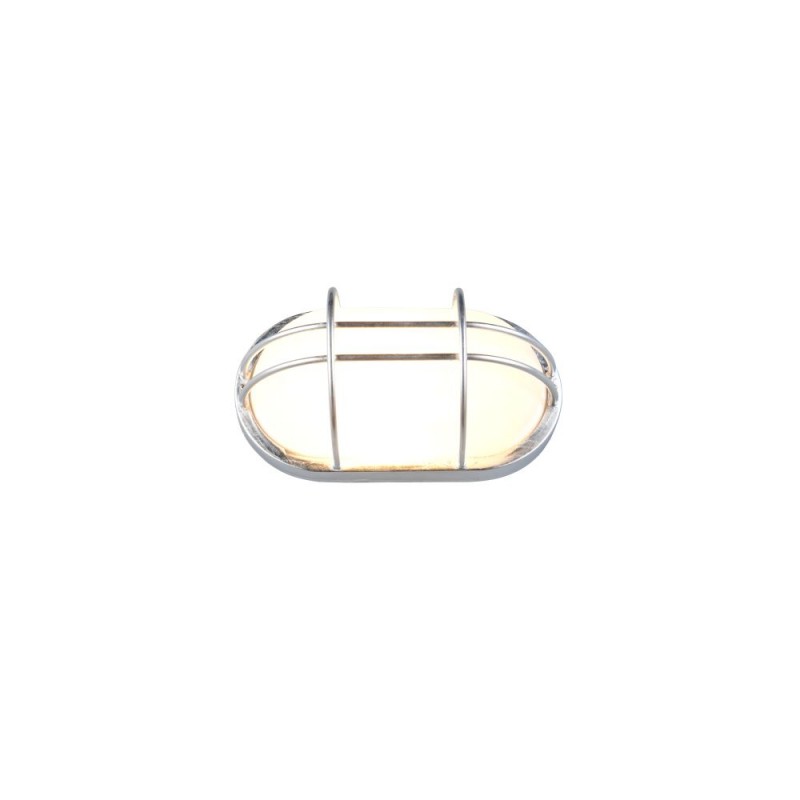 Trio-260560186 - Tumen - Silver Brick Light with White Diffuser IP44