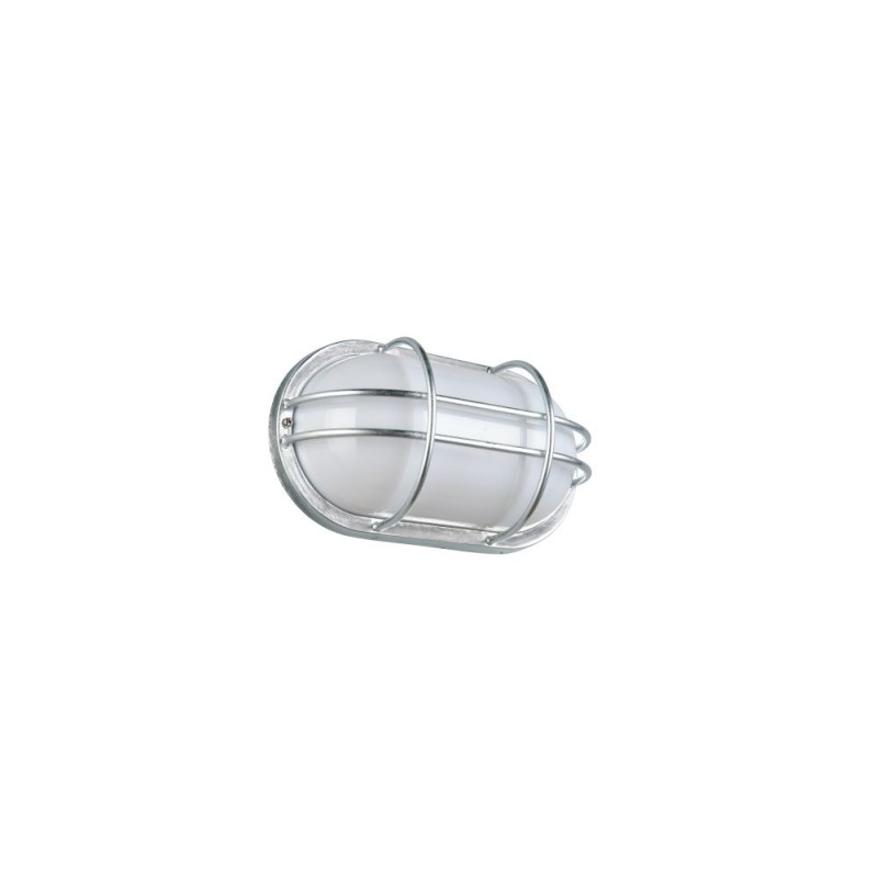 Trio-260560186 - Tumen - Silver Brick Light with White Diffuser IP44