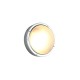 Trio-260660286 - Barito - Silver Bulkhead Light with White Glass IP54