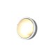 Trio-260660286 - Barito - Silver Bulkhead Light with White Glass IP54