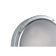 Trio-260660286 - Barito - Silver Bulkhead Light with White Glass IP54