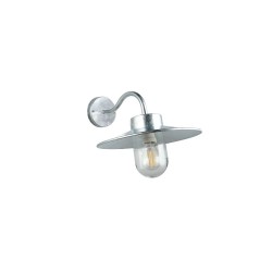 Tana - Silver Wall Lamp with Clear Glass IP44