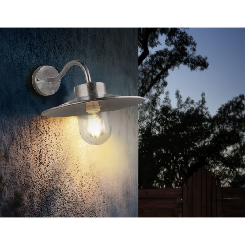 Trio-261060186 - Tana - Silver Wall Lamp with Clear Glass IP44