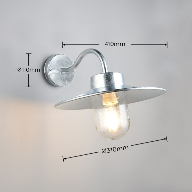 Trio-261060186 - Tana - Silver Wall Lamp with Clear Glass IP44