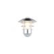 Trio-262060186 - Ruvuma - Silver Wall Lamp with Clear Glass Diffuser IP44