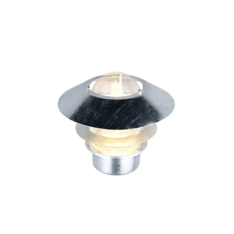 Trio-262060186 - Ruvuma - Silver Wall Lamp with Clear Glass Diffuser IP44
