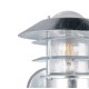 Trio-262060186 - Ruvuma - Silver Wall Lamp with Clear Glass Diffuser IP44