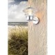 Trio-262060186 - Ruvuma - Silver Wall Lamp with Clear Glass Diffuser IP44