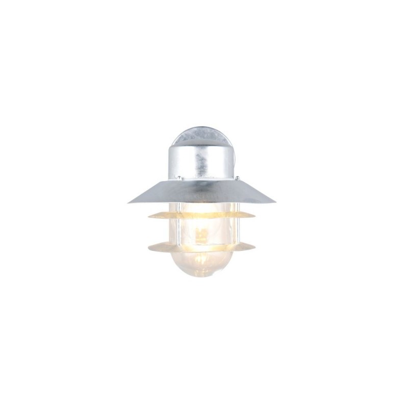 Trio-262067186 - Ruvuma - Silver Wall Lamp with Clear Glass Diffuser IP44