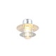 Trio-262067186 - Ruvuma - Silver Wall Lamp with Clear Glass Diffuser IP44