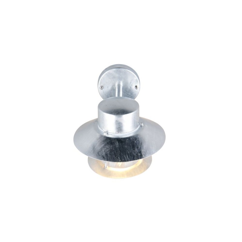 Trio-262067186 - Ruvuma - Silver Wall Lamp with Clear Glass Diffuser IP44