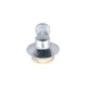 Trio-262067186 - Ruvuma - Silver Wall Lamp with Clear Glass Diffuser IP44