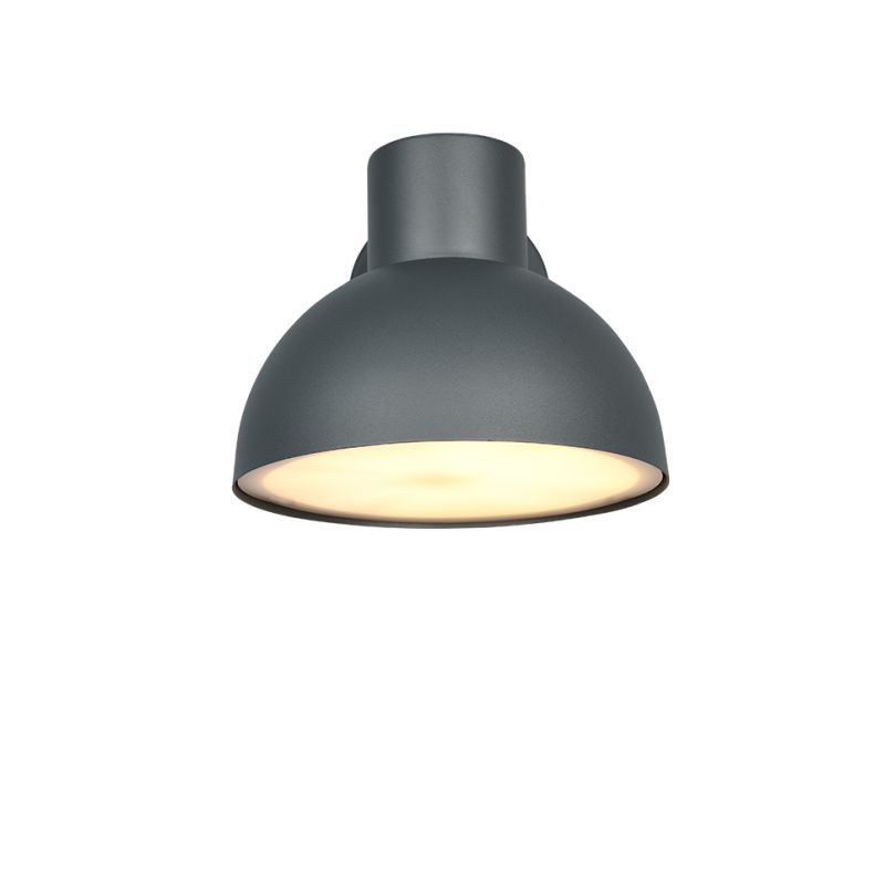 - Elbe - Anthracite Wall Lamp with White Diffuser IP44 Trio-262360142 - Elbe - Anthracite Wall Lamp with White Diffuser IP44