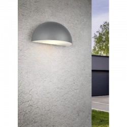 Maas - Anthracite Wall Lamp with White Diffuser IP44 Maas - Anthracite Wall Lamp with White Diffuser IP44