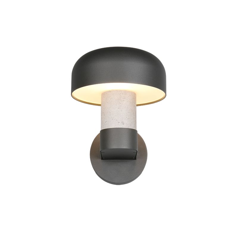 - Fraser - Anthracite & Concrete Imitation Wall Lamp IP54 Trio-262560178 - Fraser - Anthracite & Concrete Imitation Wall Lamp IP54