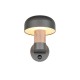 Trio-262569135 - Fraser - Anthracite & Wood Imitation PIR Wall Lamp IP54