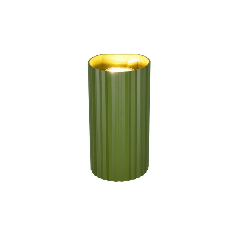 Trio-267700215 - Soka - Green Ribbed Wall Lamp