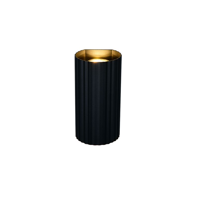 Trio-267700232 - Soka - Matt Black Ribbed Wall Lamp
