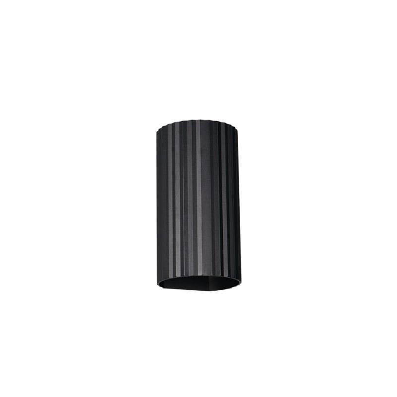 Trio-267700232 - Soka - Matt Black Ribbed Wall Lamp
