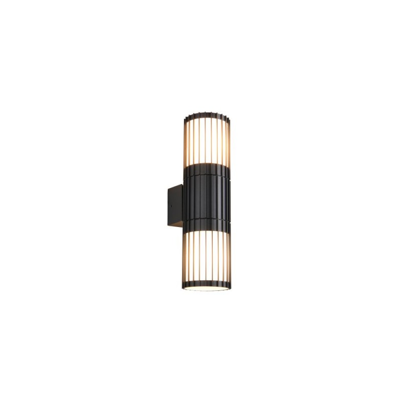 Trio-269460242 - Volga - Anthracite Up & Down Wall Lamp with White Diffuser