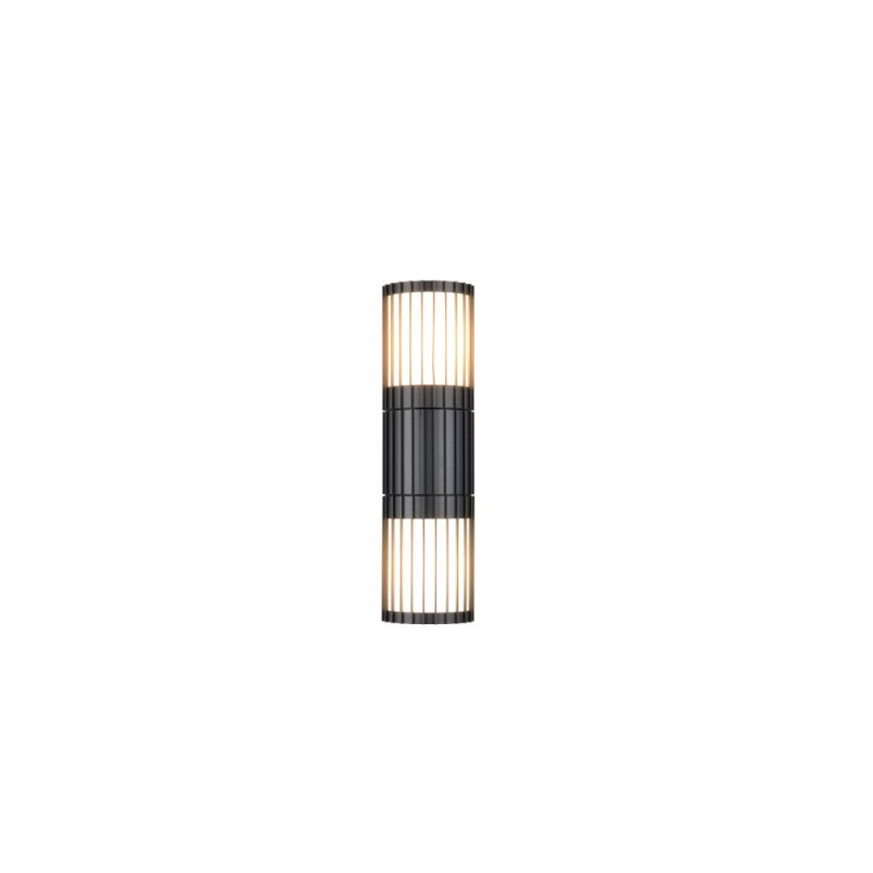 Trio-269460242 - Volga - Anthracite Up & Down Wall Lamp with White Diffuser