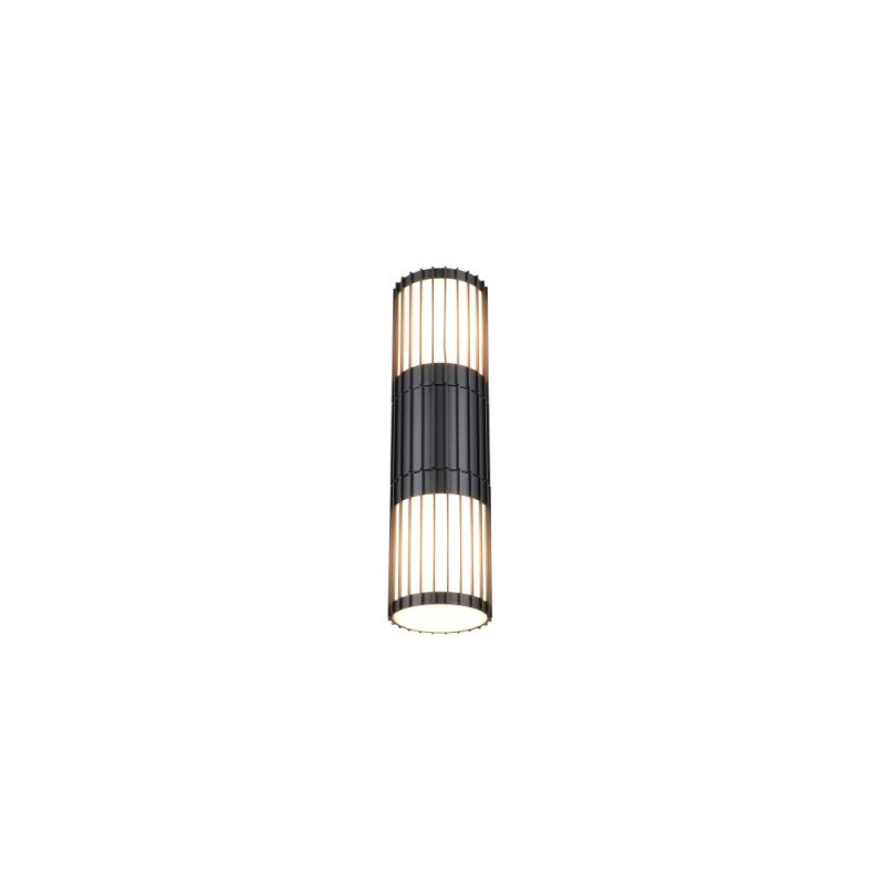 Trio-269460242 - Volga - Anthracite Up & Down Wall Lamp with White Diffuser