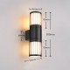 Trio-269460242 - Volga - Anthracite Up & Down Wall Lamp with White Diffuser