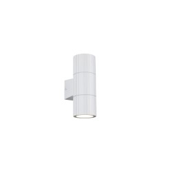 Parana - Matt White Up & Down Ribbed Wall Lamp IP44