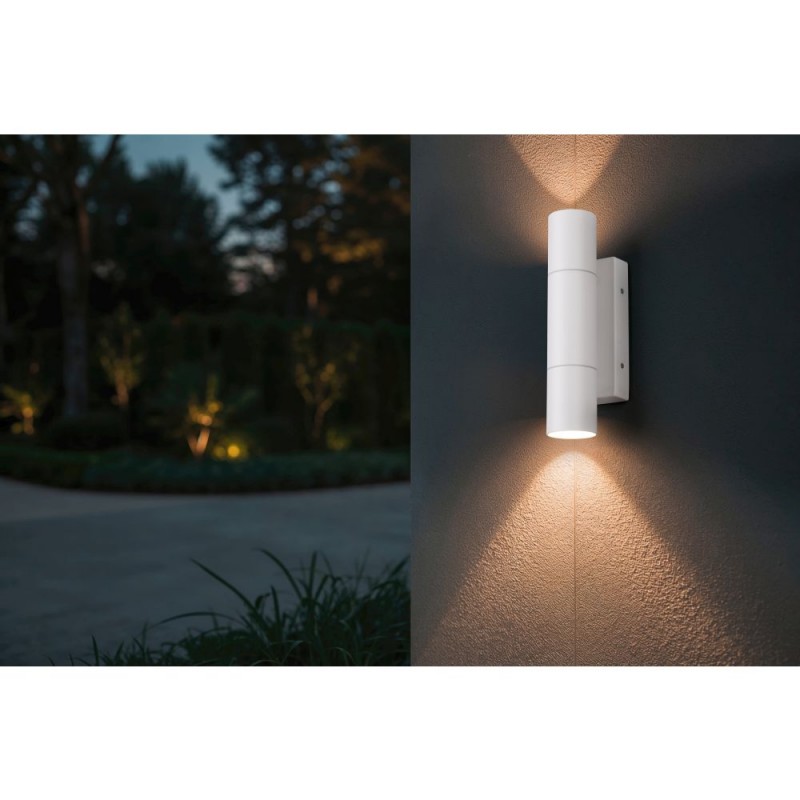 Trio-269760231 - Yamuna - Matt White Up & Down Wall Lamp IP65
