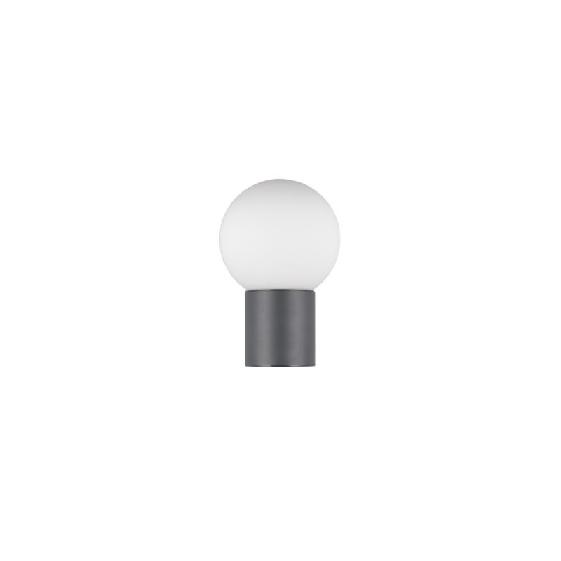 Trio-269860142 - Mures - Anthracite Wall Lamp with White Glass IP44