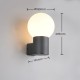 Trio-269860142 - Mures - Anthracite Wall Lamp with White Glass IP44
