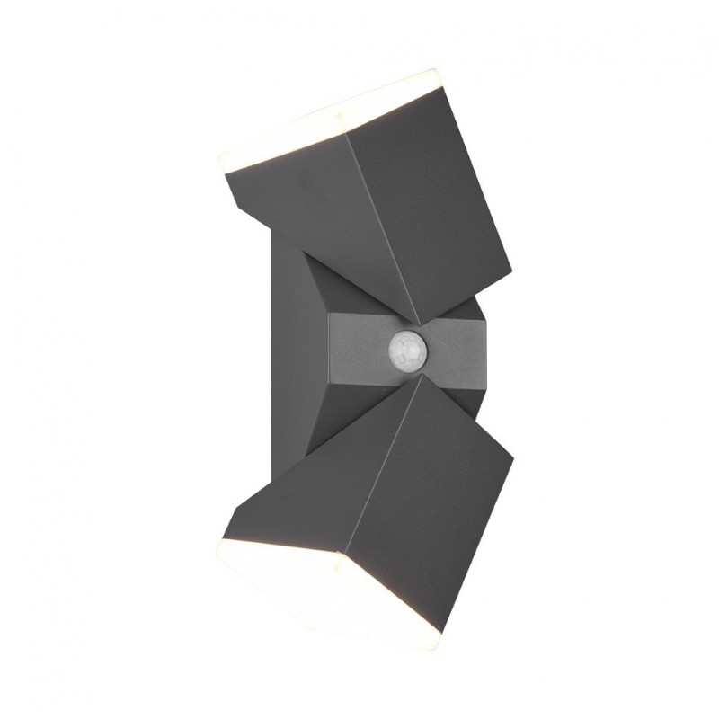 - Avon - Anthracite Up & Down Rotatable PIR Wall Lamp Trio-270669242 - Avon - Anthracite Up & Down Rotatable PIR Wall Lamp