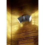 Avon - Anthracite Up & Down Rotatable PIR Wall Lamp