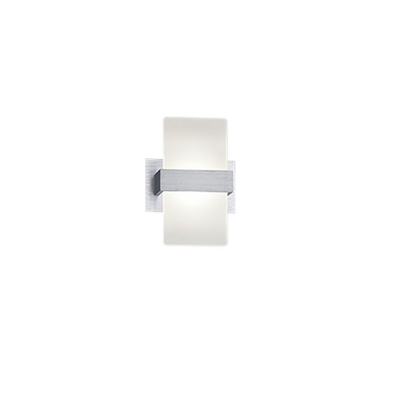 Trio-274670105 - Platon - Brushed Aluminum LED Wall Lamp with White Diffuser