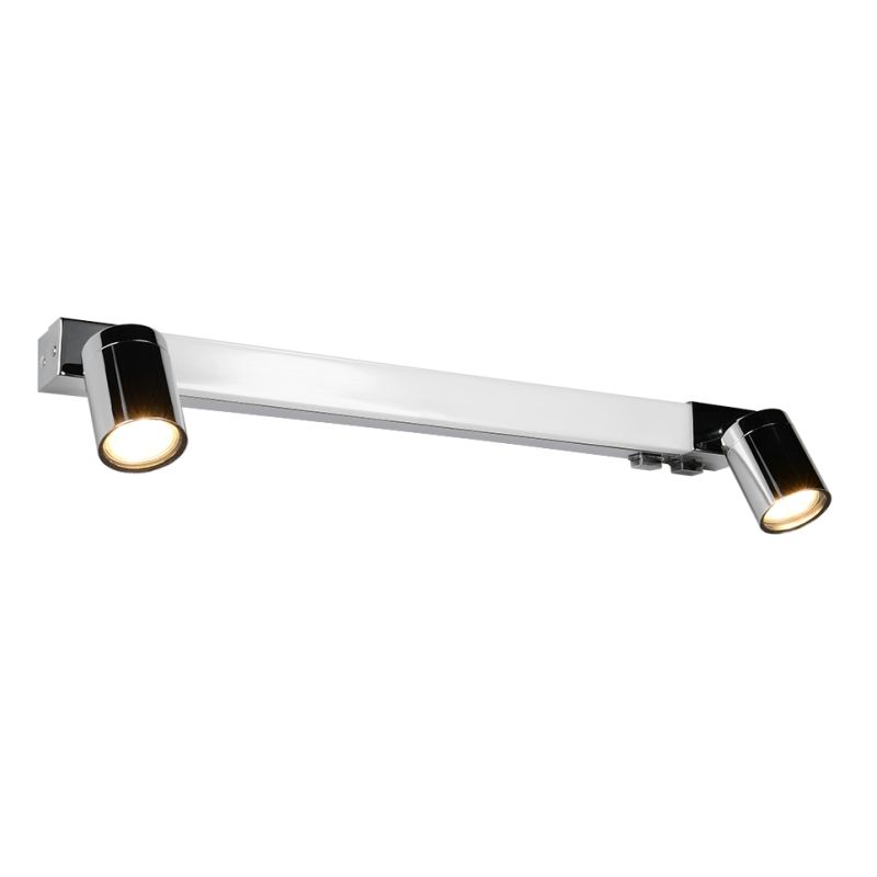 - Enrico - Chrome CCT Wall Lamp with Spotlights IP44 Trio-281470306 - Enrico - Chrome CCT Wall Lamp with Spotlights IP44